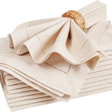 Luxury Linen Napkins – Neutral Natural Tones | Eco Table Decor for Dining & Special Occasions