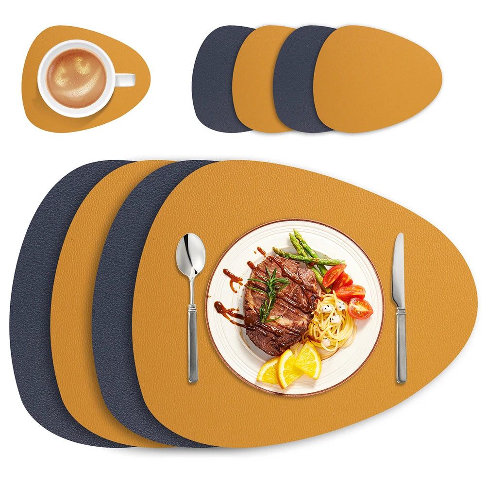 Double-Sided Placemat with Coasters