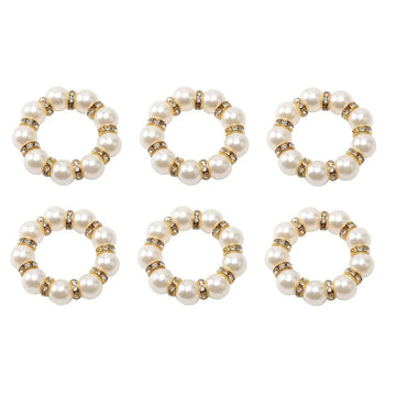 Pearl Napkin Rings for Table Settings