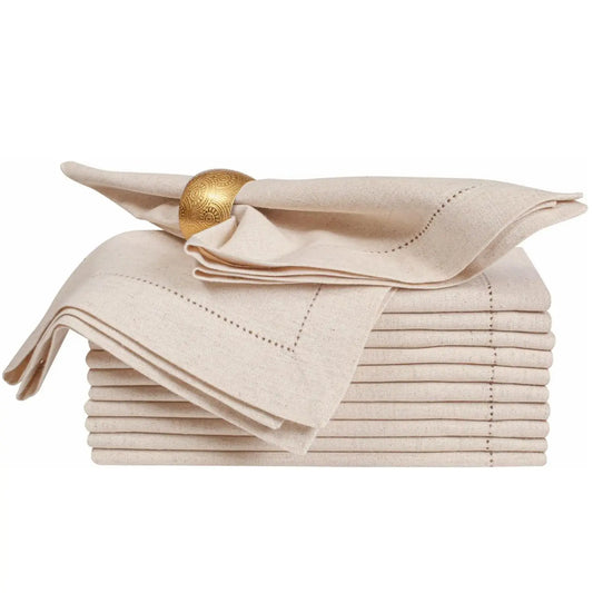 Luxury Linen Napkins – Neutral Natural Tones | Eco Table Decor for Dining & Special Occasions