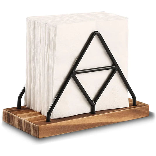 Triangular Wooden Napkin Holder