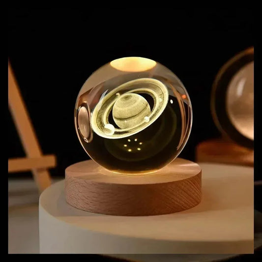Solar System Crystal Table Lamp